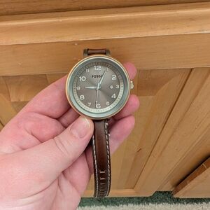 Fossil Brown Leather Strap Watch